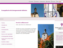 Tablet Screenshot of kirche-bolheim.de